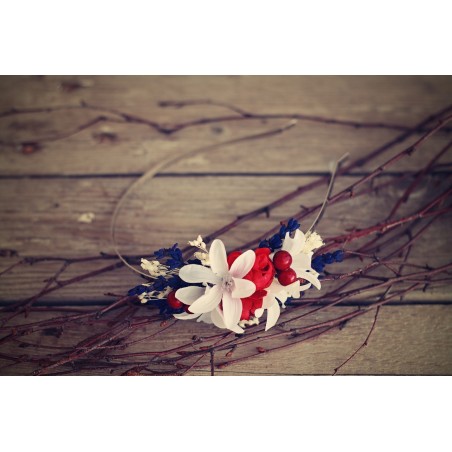 Folk floral, Flower headband, hairband