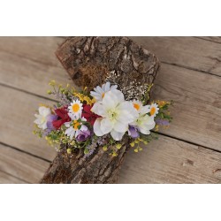 Floral, flower half head wreath, hair wreath, crown