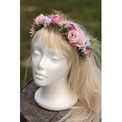 Floral, flower half head wreath, hair wreath, crown