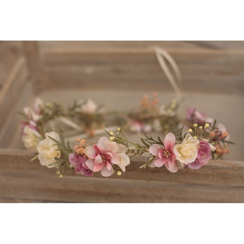 Floral, flower hair wreath, crown