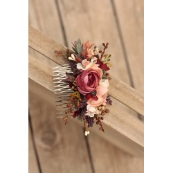 Floral, flower hair comb