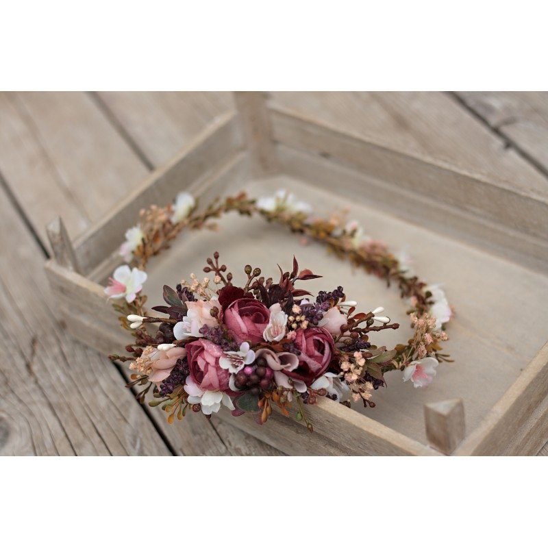 Floral, flower hair wreath, crown