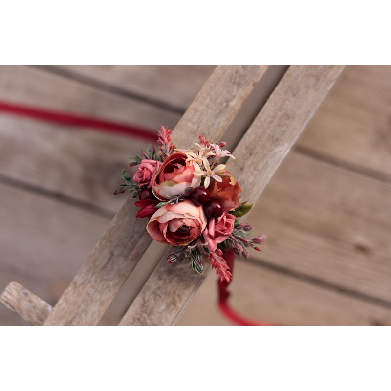 Floral, flower bracelet, wedding wrist corsage