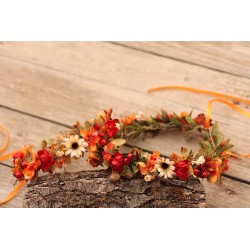 Newborn floral, flower hair wreath, crown