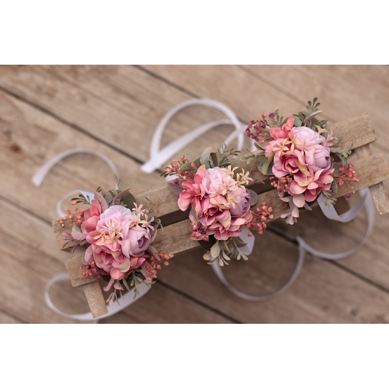 Floral, flower bracelet, wedding wrist corsage