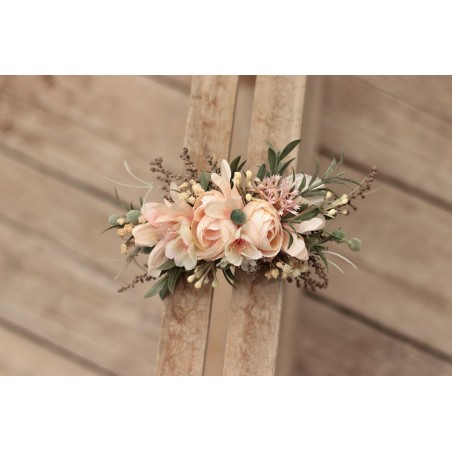 French floral flower hair clip, pin