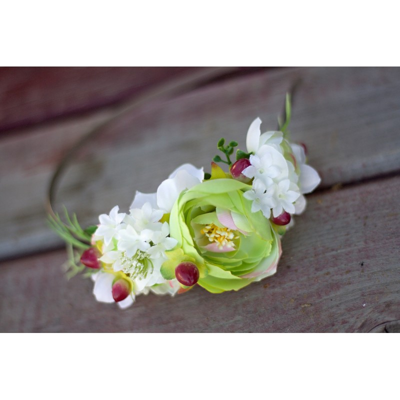 Autumn floral, Flower headband, hairband