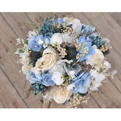 Svatební kytice pro nevěstu "Modré nebe"