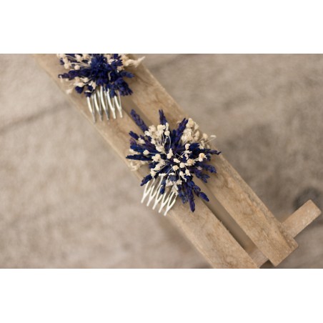 Floral, flower hair comb