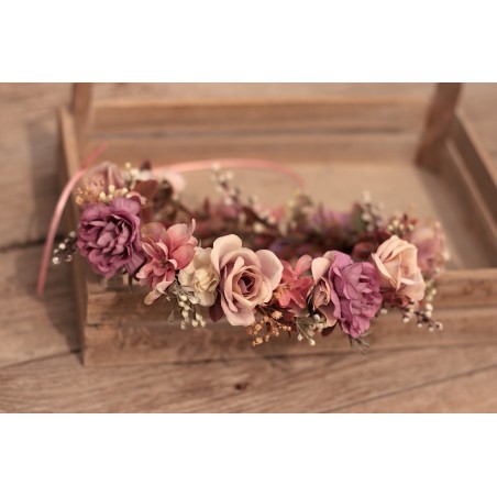 Floral, flower hair wreath, crown