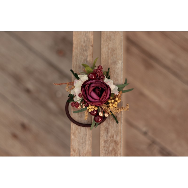 Floral, flower hair tie