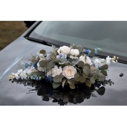 Dekorace na auto nevěsty "Mořský vánek"