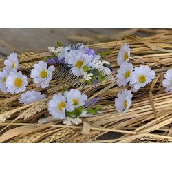 Floral, flower hair comb