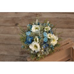 Svatební kytice pro nevěstu "Modrý závoj II."