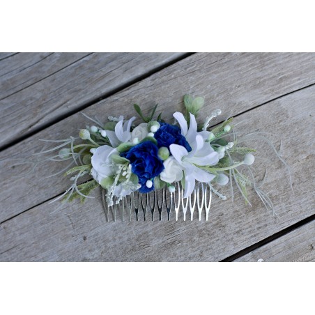 Floral, flower hair comb