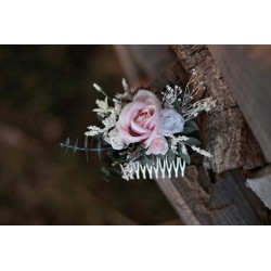 Floral, flower hair comb