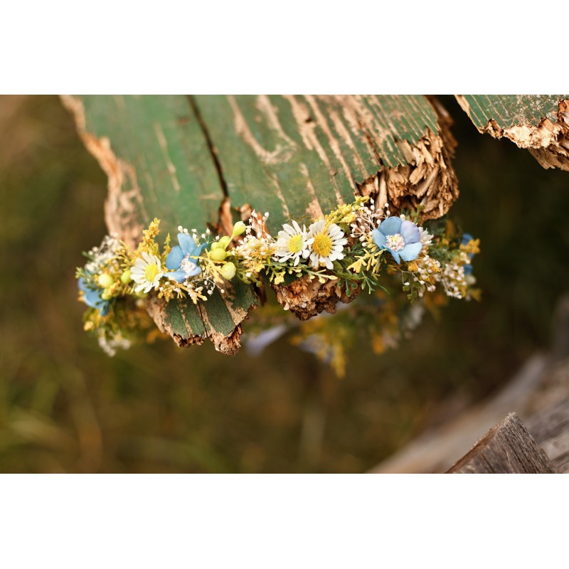 Newborn floral, flower hair wreath, crown