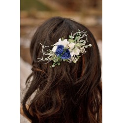 French floral flower hair clip, pin