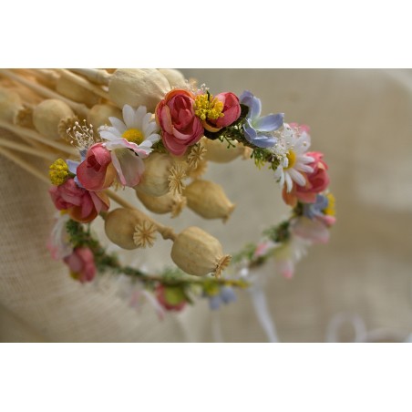 Floral, flower hair wreath, crown