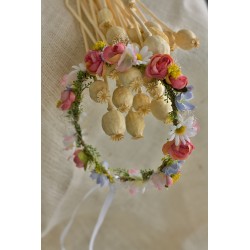 Floral, flower hair wreath, crown