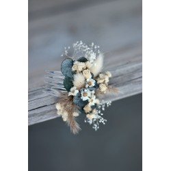 Floral, flower hair comb