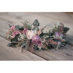 Floral, flower half head wreath, hair wreath, crown