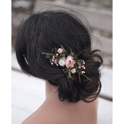 Floral, flower hair comb