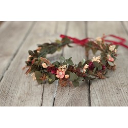 Floral, flower hair wreath, crown