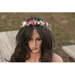 Floral, flower hair wreath, crown