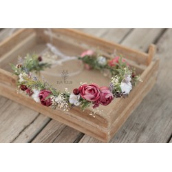 Floral, flower hair wreath, crown