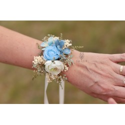 Floral, flower bracelet, wedding wrist corsage