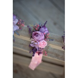 Květinová čelenka na gumičce "Violet"