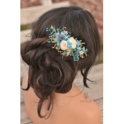 Floral, flower hair comb