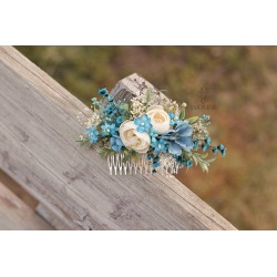 Floral, flower hair comb