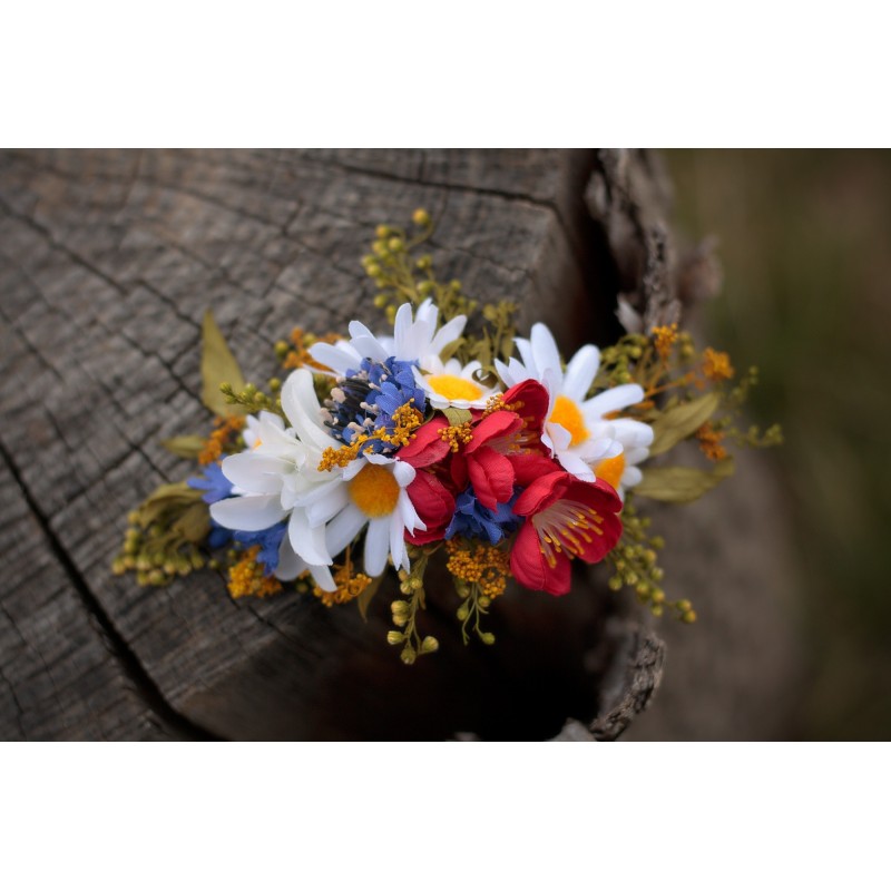 Floral, flower quarter head wreath, hair wreath, crown