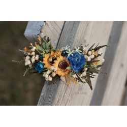 Floral, flower quarter head wreath, hair wreath, crown