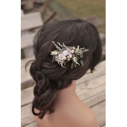 Floral, flower hair comb