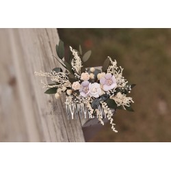 Floral, flower hair comb