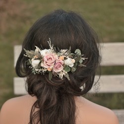 Floral, flower quarter head wreath, hair wreath, crown