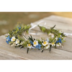 Floral, flower head wreath, hair wreath, crown