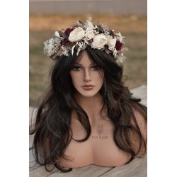 Floral, flower hair wreath, crown