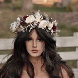 Floral, flower hair wreath, crown