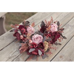 Witness, bridesmaid and mothers autumn wedding bouquet