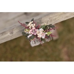 Floral, flower hair comb