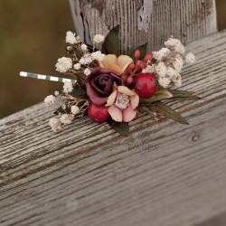 Floral flower hair clip, pin