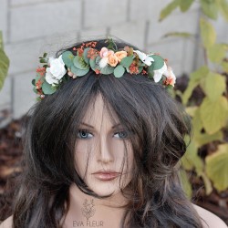 Floral, flower hair wreath,...